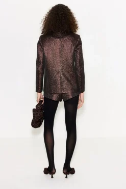 Fleurfleur metallic shorts