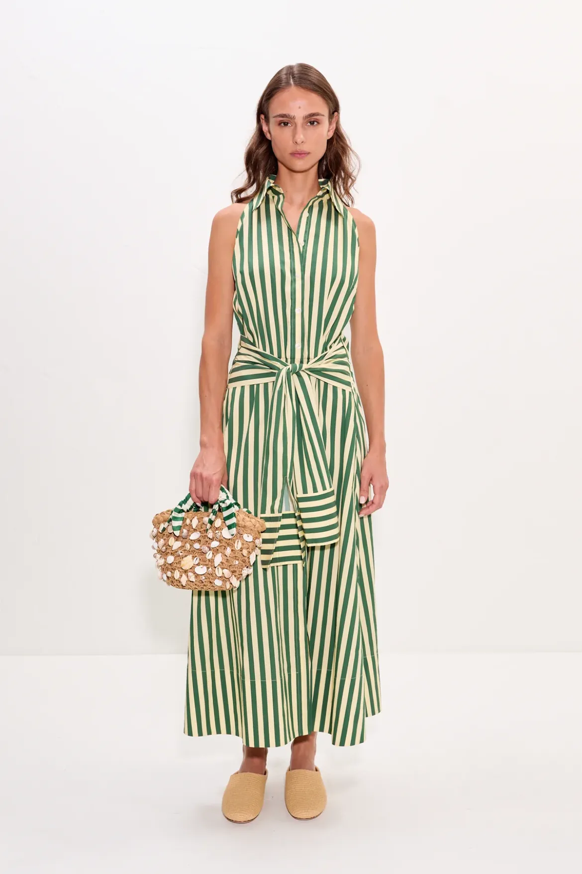 Innainna sleeveless poplin dress