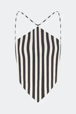 Kitkit poplin tie top