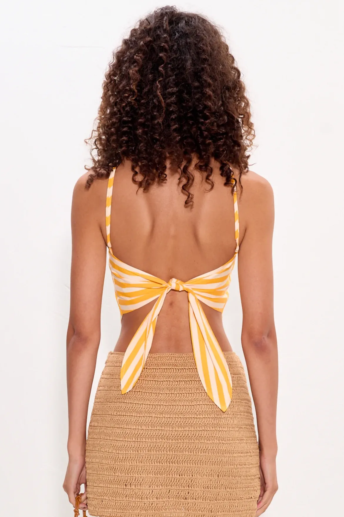 Kitkit poplin tie top