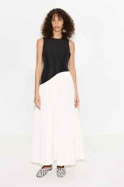 Laurellaurel moire midi dress