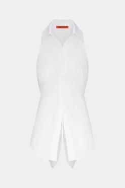 Lochloch sleeveless poplin button up