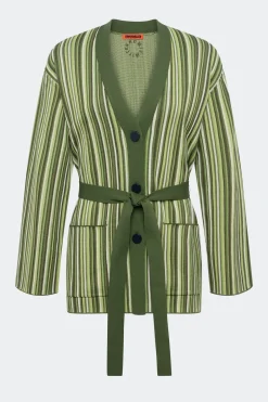 Maxmax belted knit cardigan