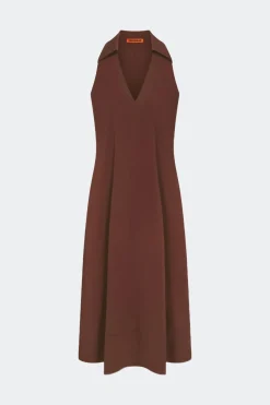 Navanava poplin midi dress
