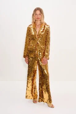 Nellanella sequin wide leg pant