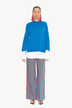Pippip poplin combo sweater