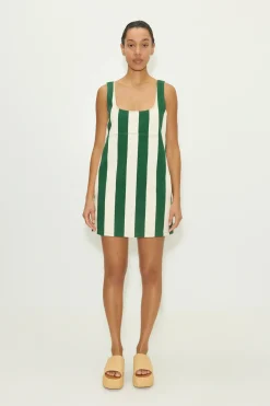 Saharasahara striped denim dress