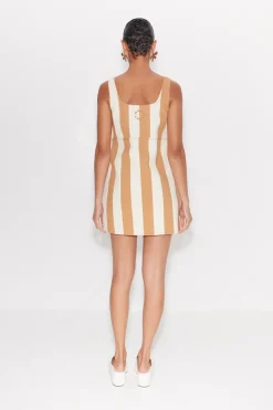 Saharasahara striped denim dress