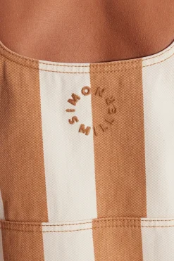 Saharasahara striped denim dress