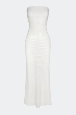 Sculptysculpty strapless piano sequin dress