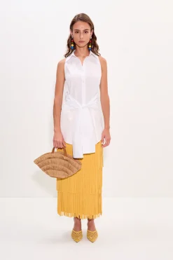 Zaza za knit fringe skirt