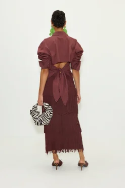 Zaza za knit fringe skirt