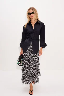 Zaza za knit fringe skirt
