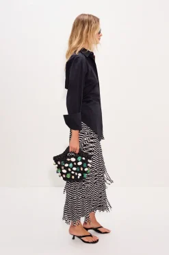 Zaza za knit fringe skirt
