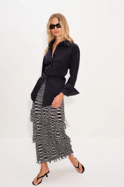 Zaza za knit fringe skirt